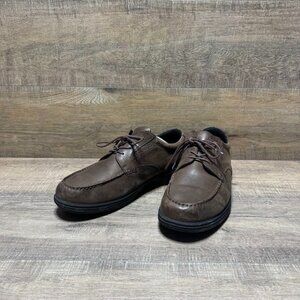 Abeo Unique Brown Leather Oxford Shoe Men's Size 12
